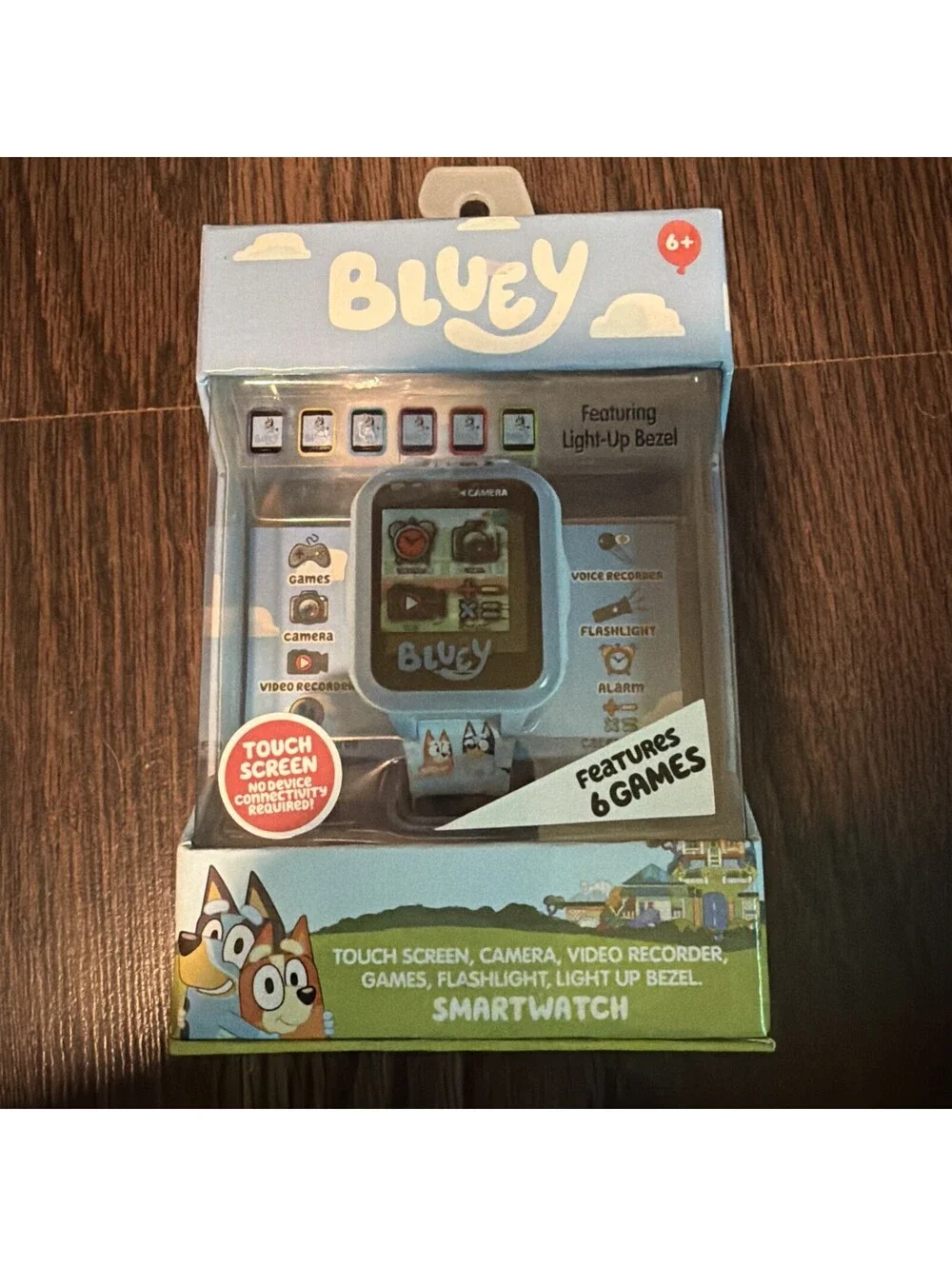 Bluey Touchscreen Kids' Smart Watch w/ Silicone Strap Multifunction & 6 Games